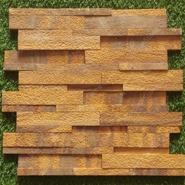 Natural Stone Wall Cladding Burn Teak