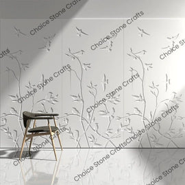 Birds Stone Wall Carving