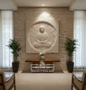 Lotus Buddha Meditation Natural Stone Wall Mural