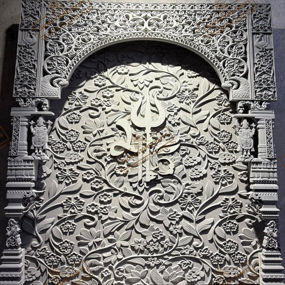 Natural Stone Temple Work Carving