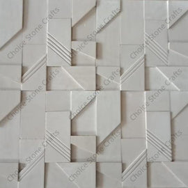 NATURAL STONE CLADDING 3D CROSS PATTERN