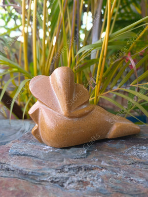 Yellow Marble Ganesh Ji Murti