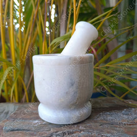 Marble Mortar and Pestle/ Imam/Ohkli Musli