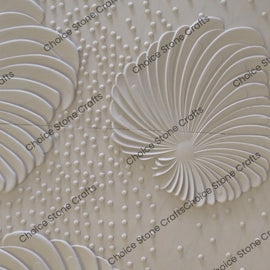 Leaf Pattern Stone Carving Panels