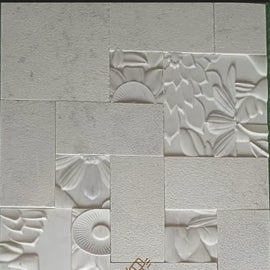 Natural Marble Stone Wall Cladding Blossom Flower Pattern