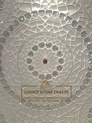 Lippan Art Inspired Natural Stone Carving Wall Panel