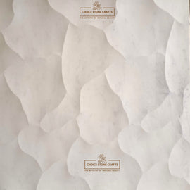 Natural Stone Carving Marble Waves Design