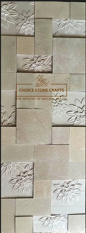 Natural Stone Wall Cladding Sunflower Pattern