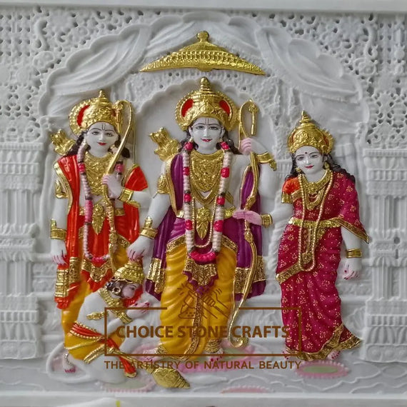 Lord Ram Darbar Marble Mural
