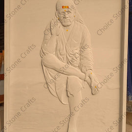 Stone Mural Sai Baba