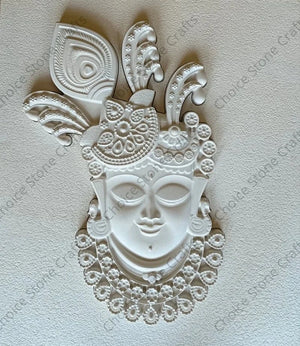 ShreenathJi Face Stone Wall Mural