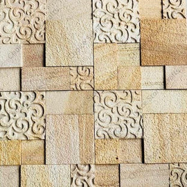 NATURAL STONE CLADDING SPIRAL LEAF