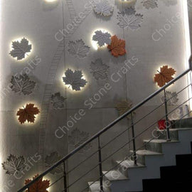 STAIRES STONE WALL CARVING