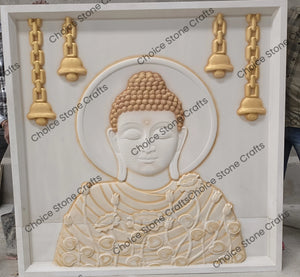 Buddha Dhayan Mundra Stone Mural