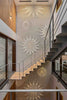 Double Height Wall Stone Carving Seven Star Pattern