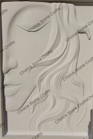 Lady Face Stone Mural