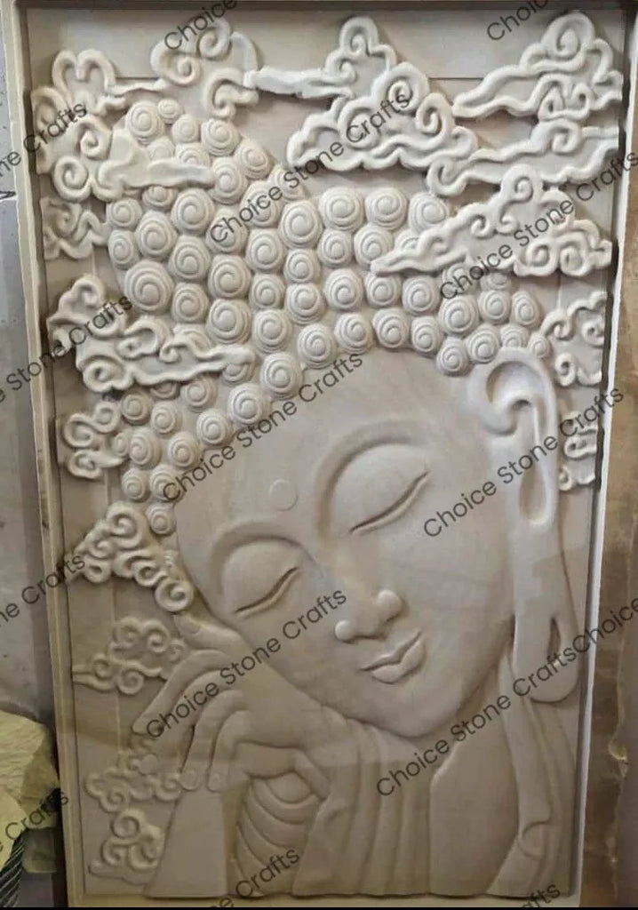 Lord Buddha Mural in Sleeping Mudra