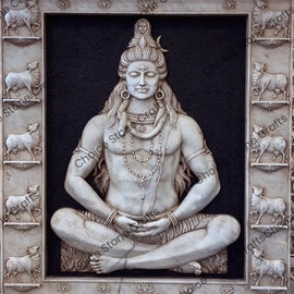 Lord Shiva Marble Mural