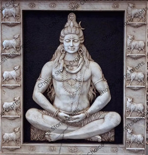 Lord Shiva Marble Mural