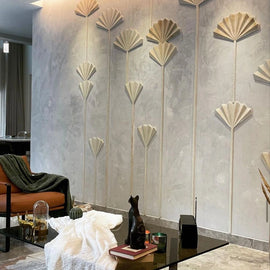 Natural Stone Wall Carving Sun Flower