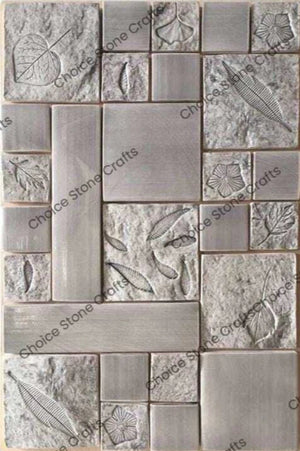 Natural Stone Wall Fossile Leaf