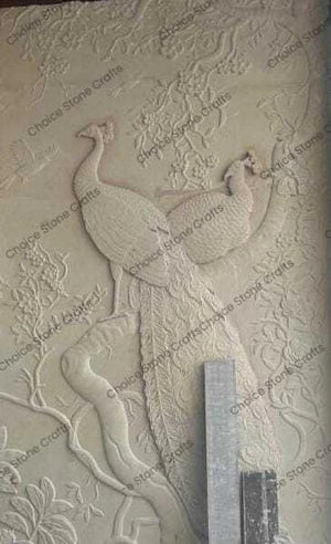 Peacock Stone Mural