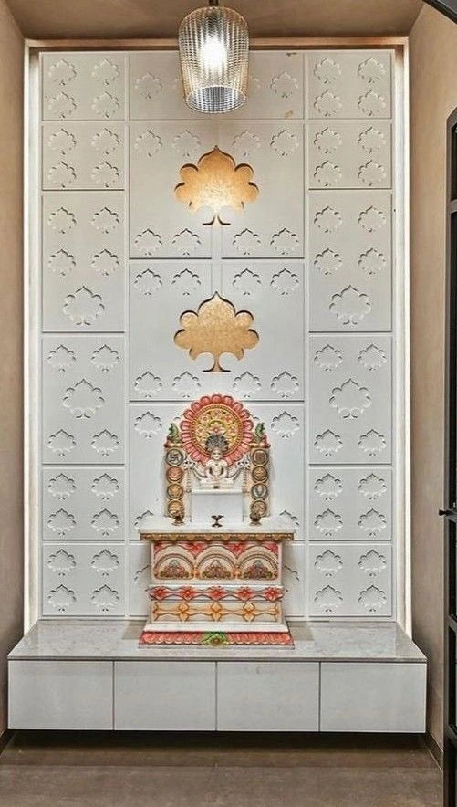 Puja Room wall Stone Stone Carving