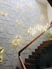 Stone Wall Carving Triangular Pattern