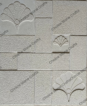 White Natural Stone Cladding Fan Leaf